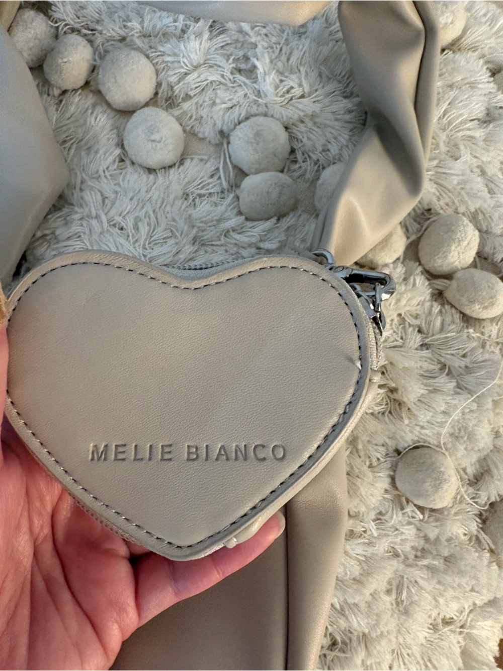 Melie Bianco | Shoulder Bag with Heart Bag Charm (Coin Purse) - Picture 4 of 6